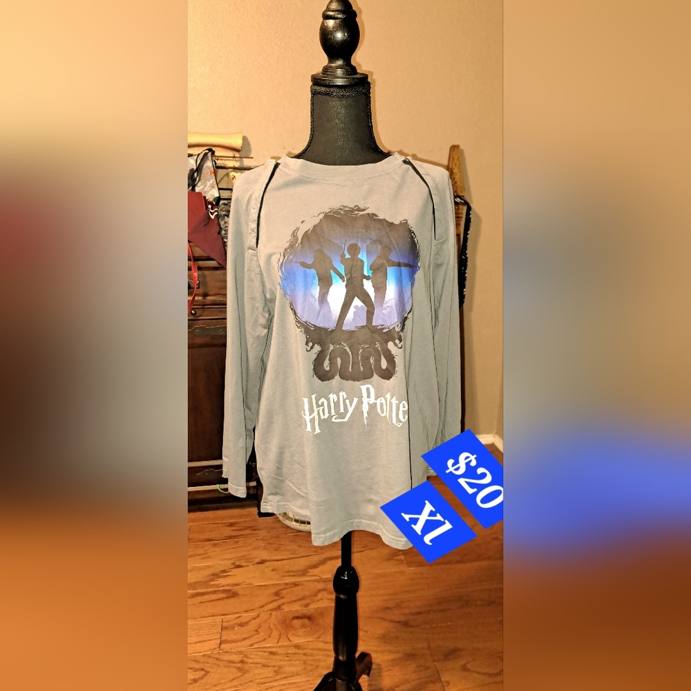 Harry Potter Gray Long Sleeve Shirt